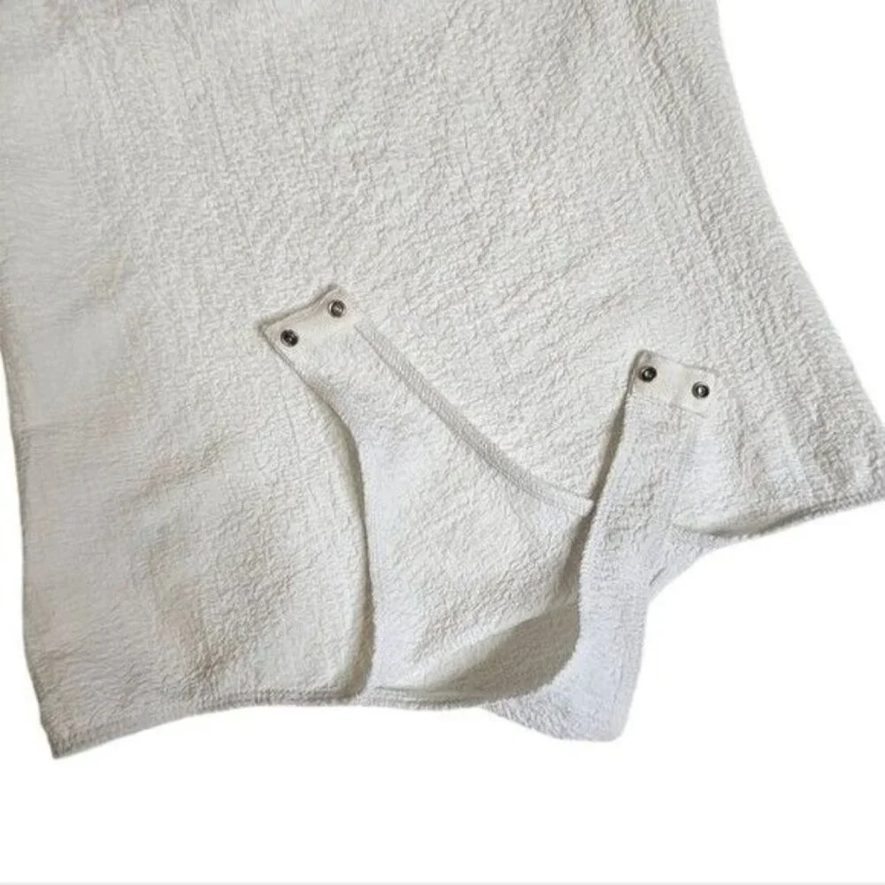 ASTR white crepe puff sleeve square neck body suite size medium - Picture 5 of 14